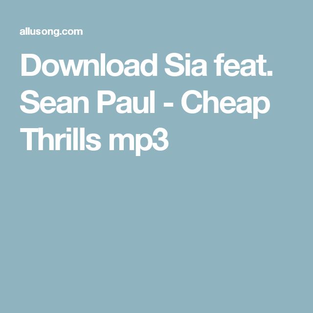 Download Sean Paul Songs Mp3